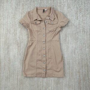 H&M Divided Short Sleeve Summer Jeans Denim Mini Dress S